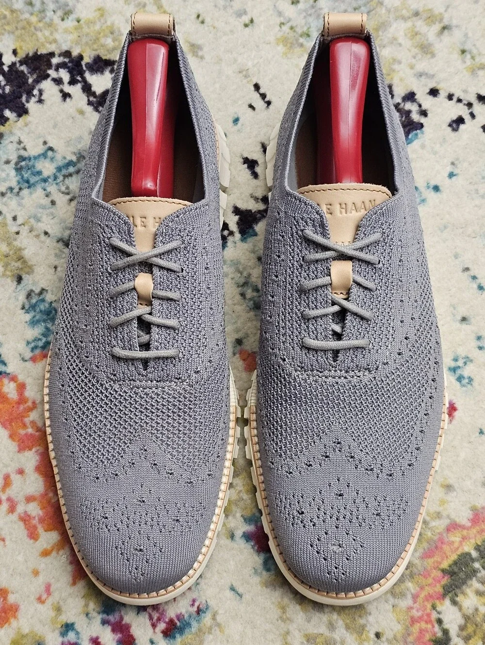 Cole Haan Men's Size 8.5 Zerogrand Stitchlite Oxford Sheos C24944 Ironstone Gray